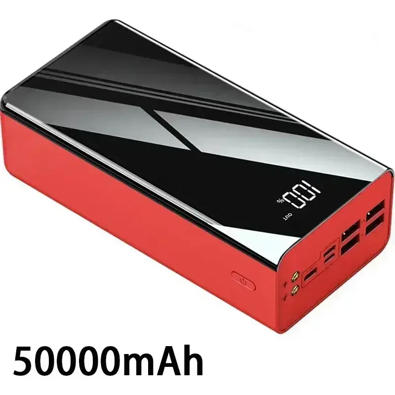 Thumbnail: Power Bank 200000mAh Portable Fast Charging PowerBank 100000 mAh 4 USB 