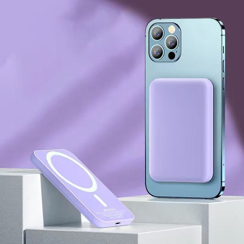 Thumbnail: 10000mAh 1:1 Macsafe Power Bank Magnetic Wireless Charger External Portable 