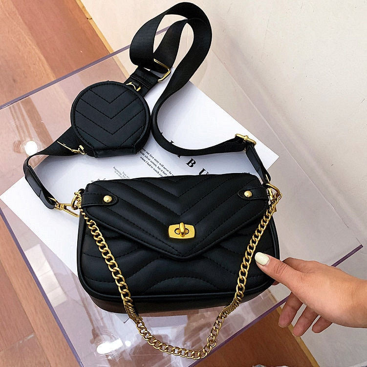 Thumbnail: Small PU Leather Shoulder Bag For Women 2023 new purse and Handbags Female 