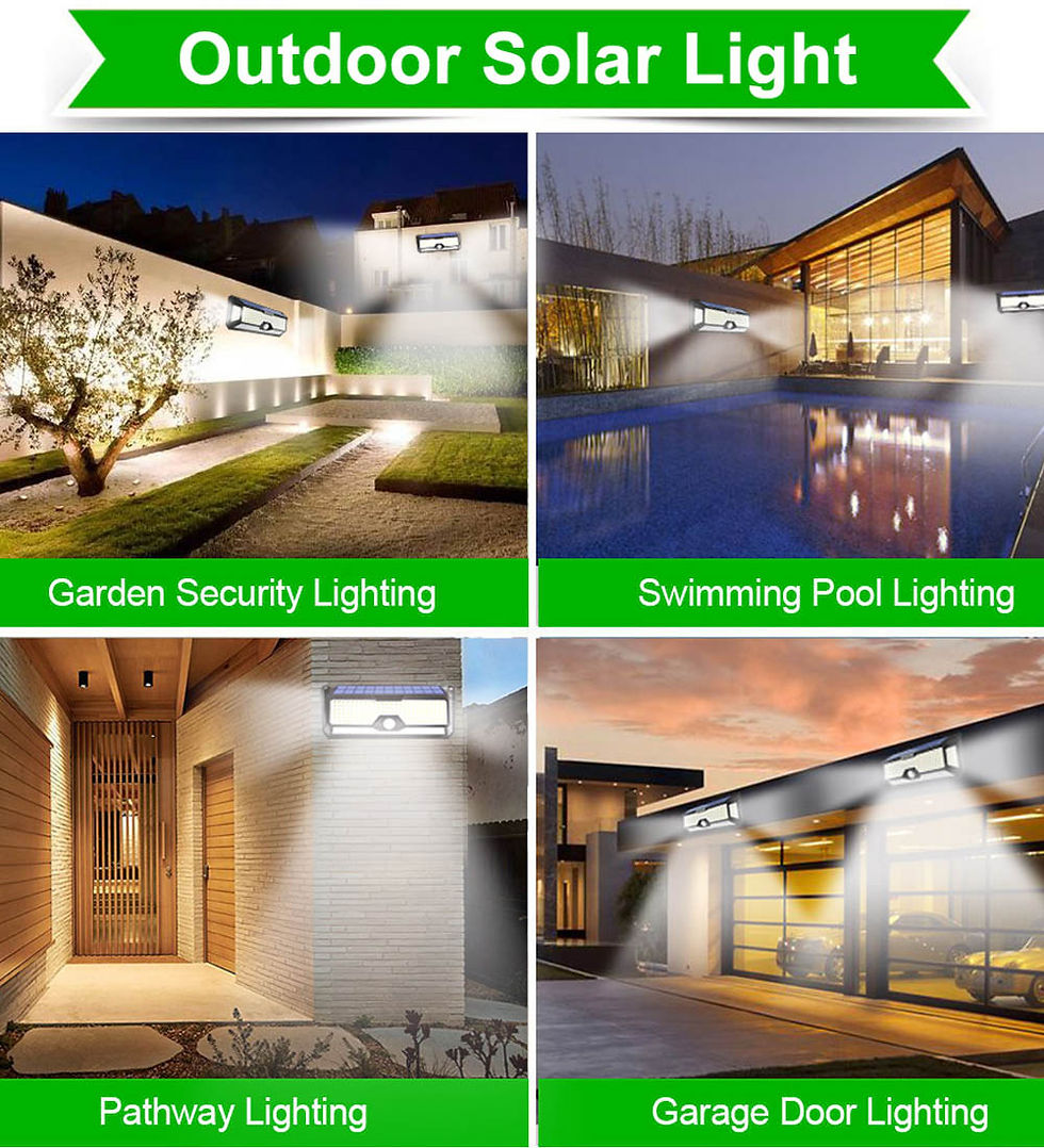 Thumbnail: 268 LED Reflector Solar Power Patio Lights for Garden Decoration Motion 