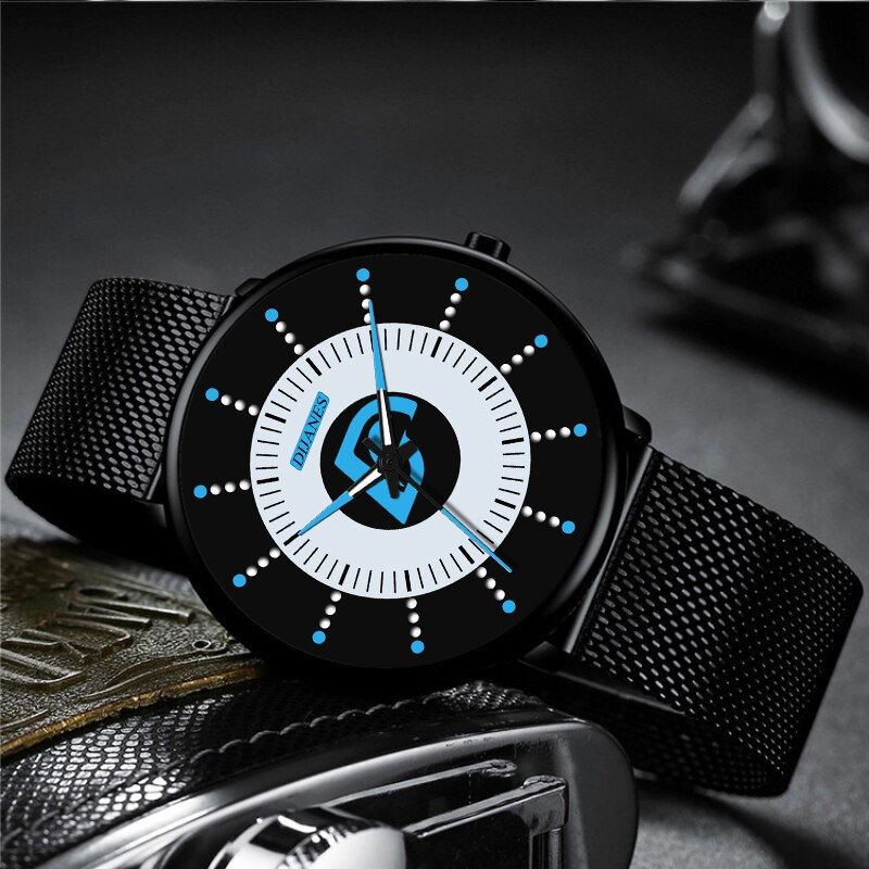 Thumbnail: Minimalist Mens Fashion Black Classic Watches Luxury Men Business Casual Quartz