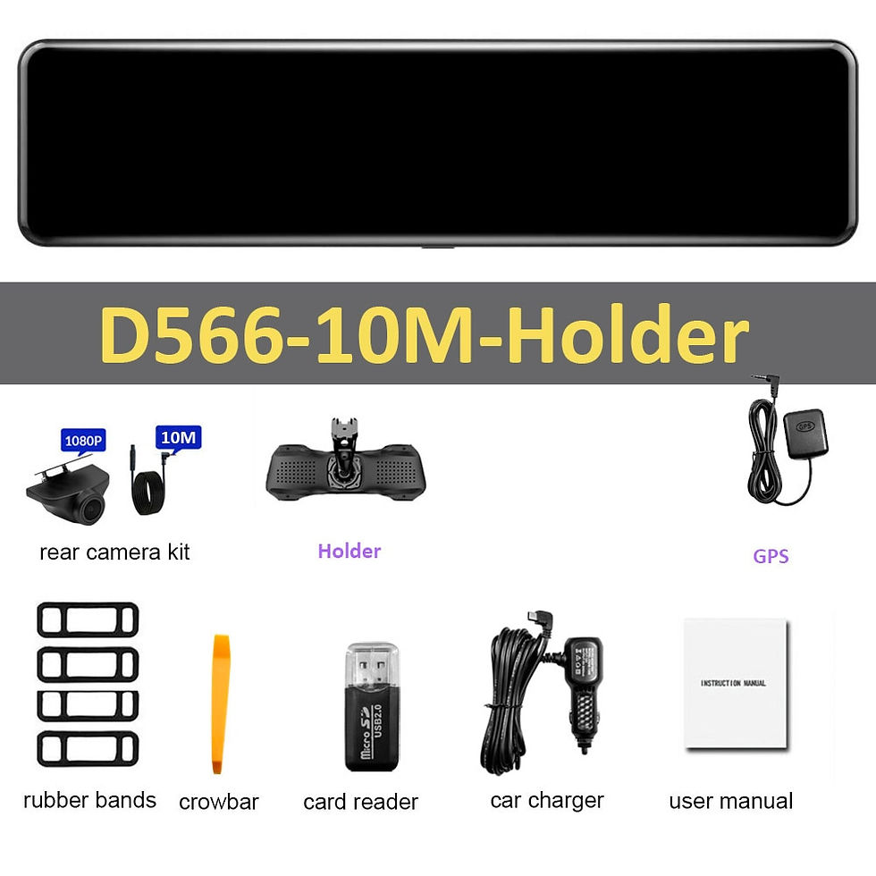 Thumbnail: HGDO D566 Dash Cam 4K Car Dvr with GPS WIFI Black Mirror SONY Video Box Dual 
