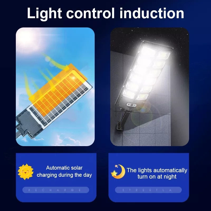 Thumbnail: 504 LED Solar Street Lights Outdoor High Power Solar Motion Sensor 