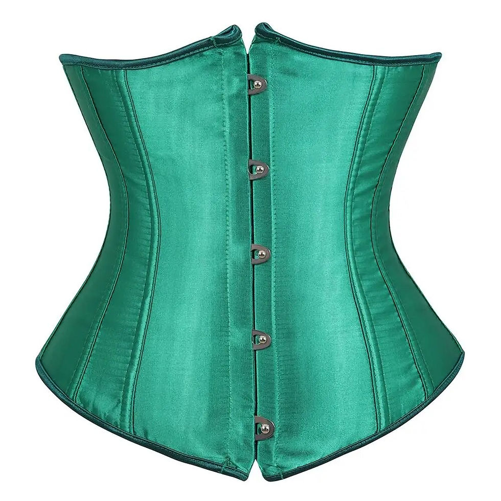 Thumbnail: SEXY Gothic Underbust Corset and Waist cincher Bustiers Top Workou