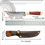 Thumbnail: Meat Cleaver Knife with Patterned Blade - Perfect for Meat & Fruit 