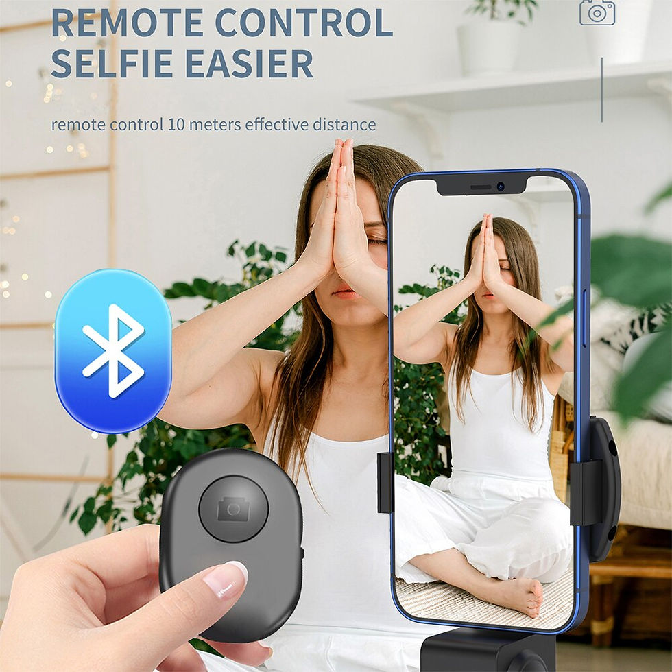Thumbnail: AI Smart Shooting Selfie Stick 360° Rotation Auto Face Tracking Camera 