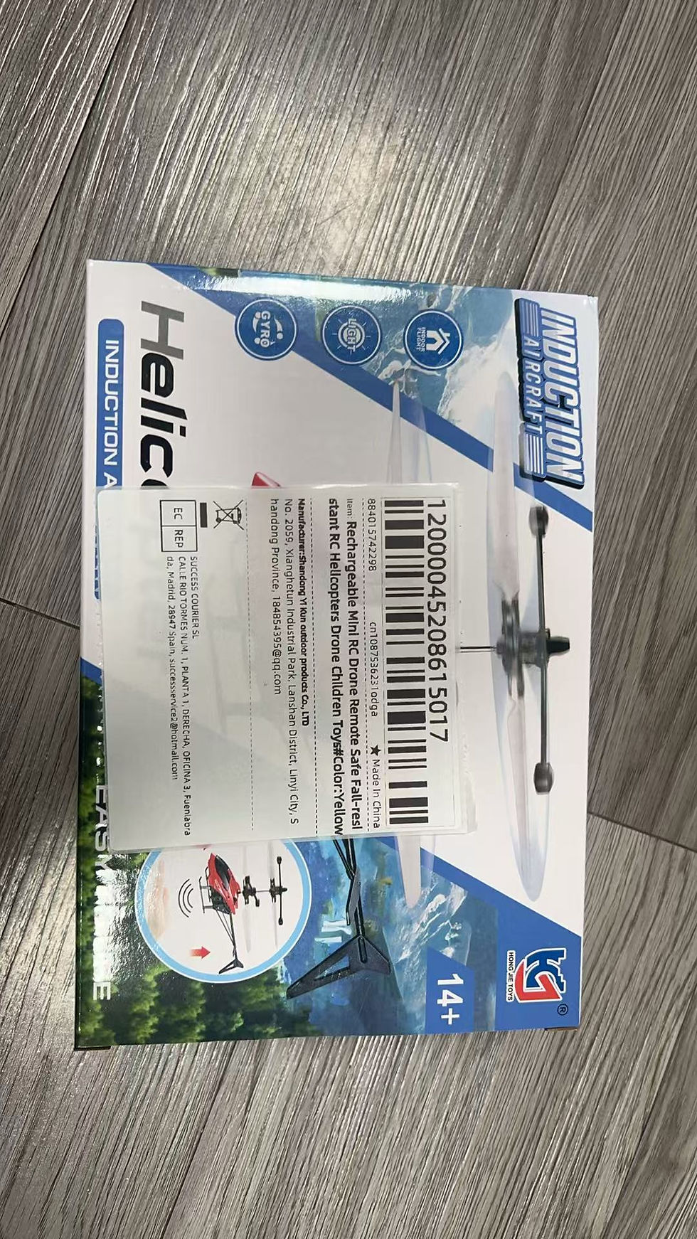 Thumbnail: Rechargeable Mini RC Drone Remote Safe Fall-resistant RC Helicopters Drone 