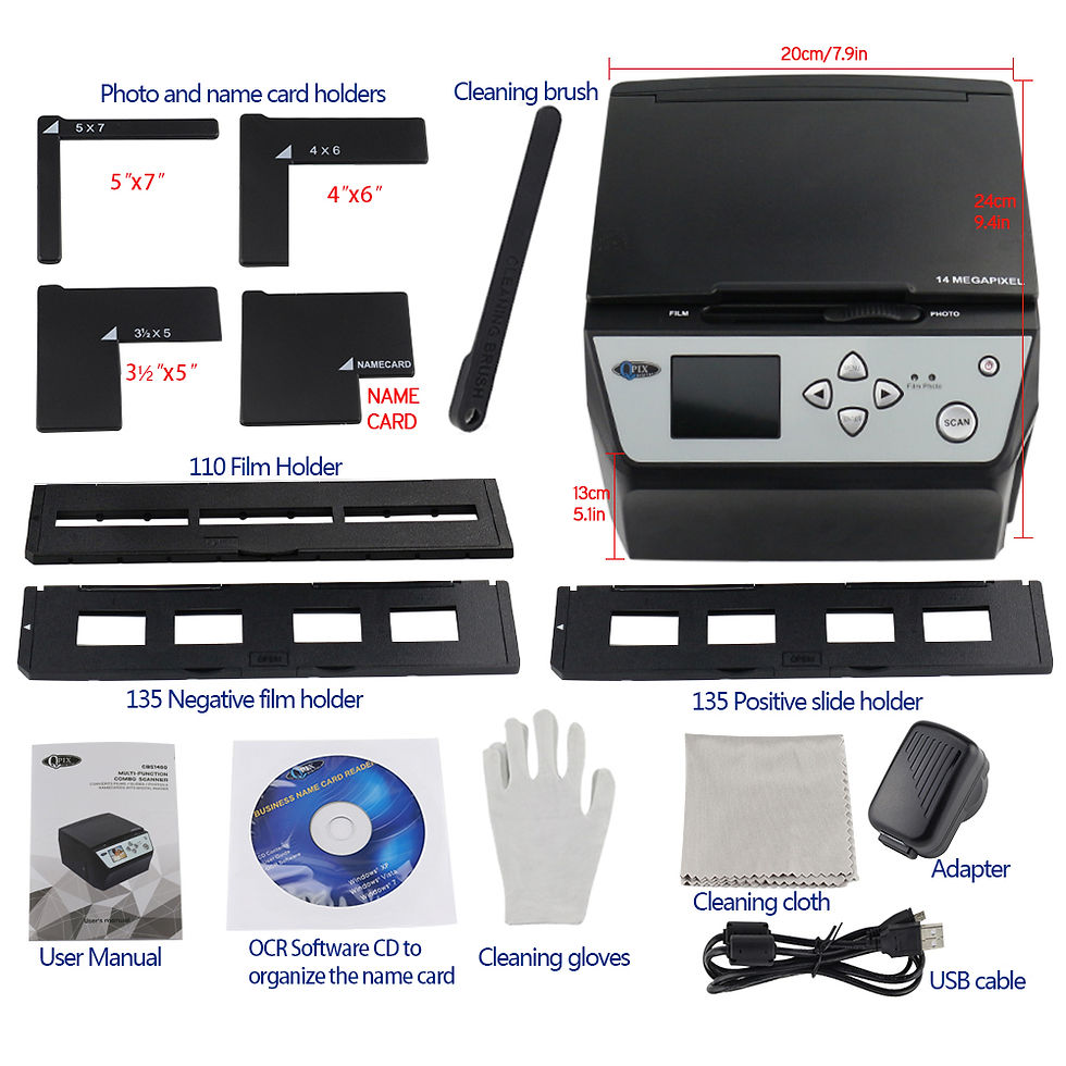 Thumbnail: 22 Mega Pixels 4 in 1 COMBO and Digital Film Scanner 135 Negative Converter