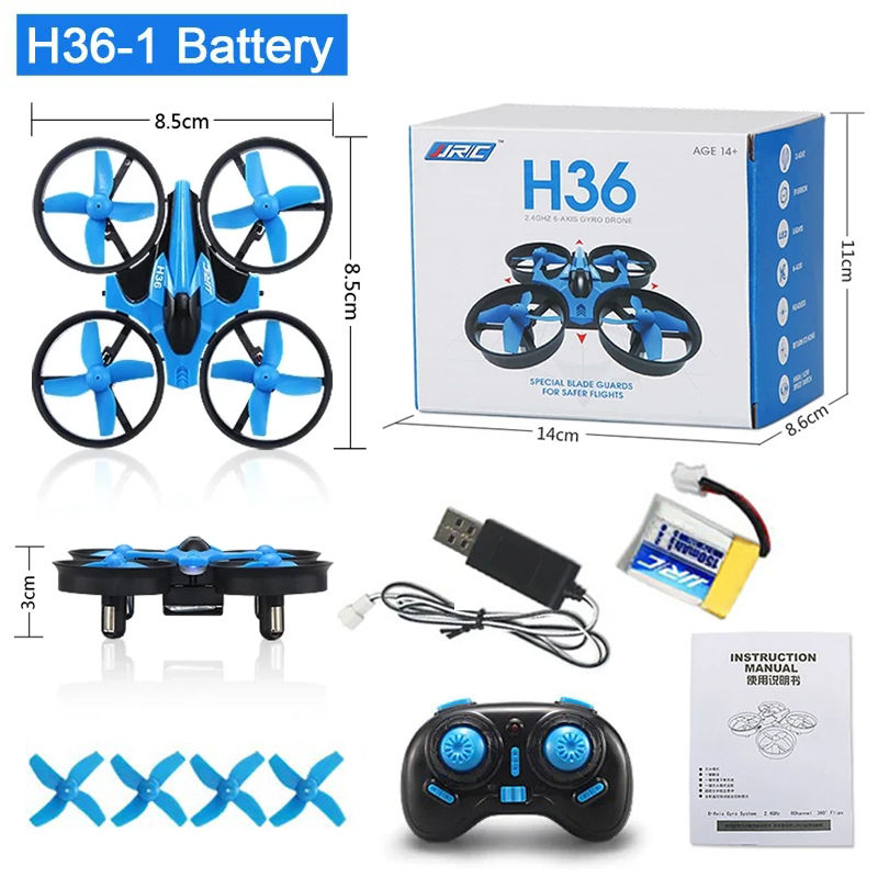 Thumbnail: H36 Mini Drone 6-Axis Headless FPV Drones Pocket Remote Control Helicopter Plan