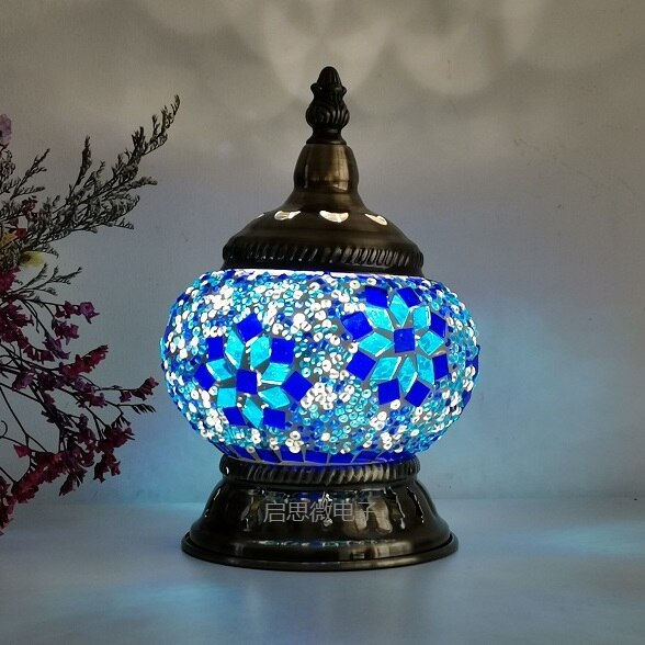 Thumbnail: Newest Turkish mosaic table Lamp vintage art deco Handcrafted lamparas de mesa 