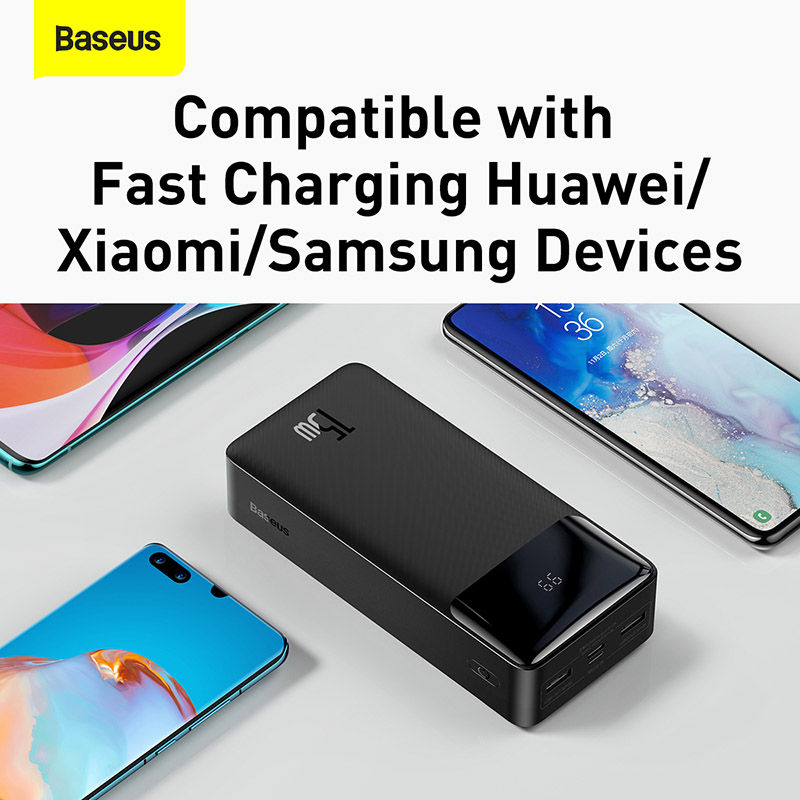 Thumbnail: Baseus 20000mAh Power Bank Portable Charger 30000mAh External Battery Fast 