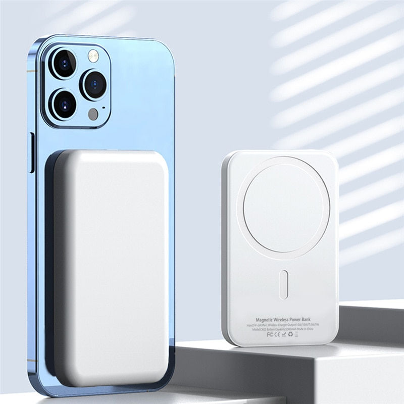 Thumbnail: 10000mAh 1:1 Macsafe Power Bank Magnetic Wireless Charger External Portable 
