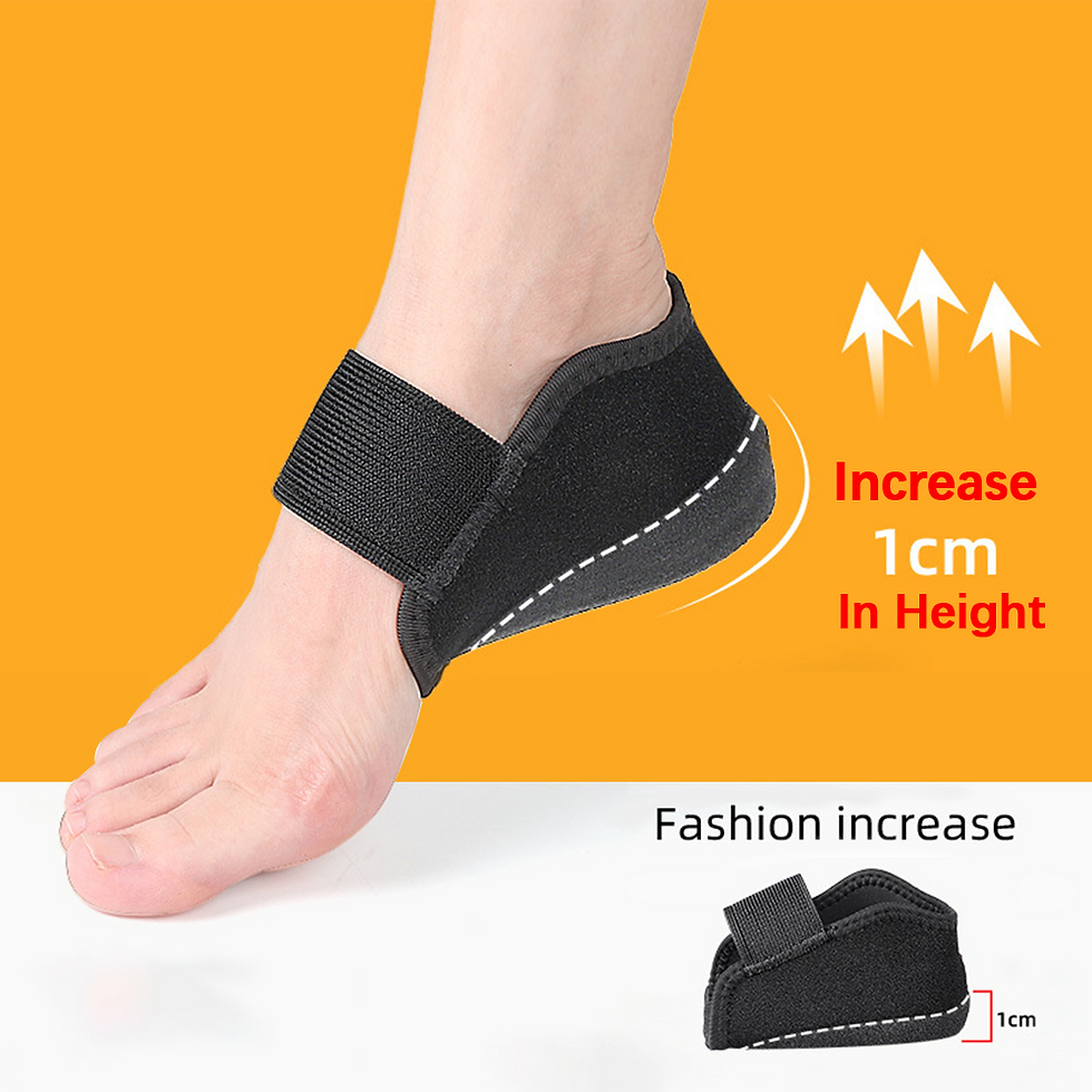 Thumbnail: 1-3cm Invisible Height Increase Insoles Heightening Half Insole Silicone 