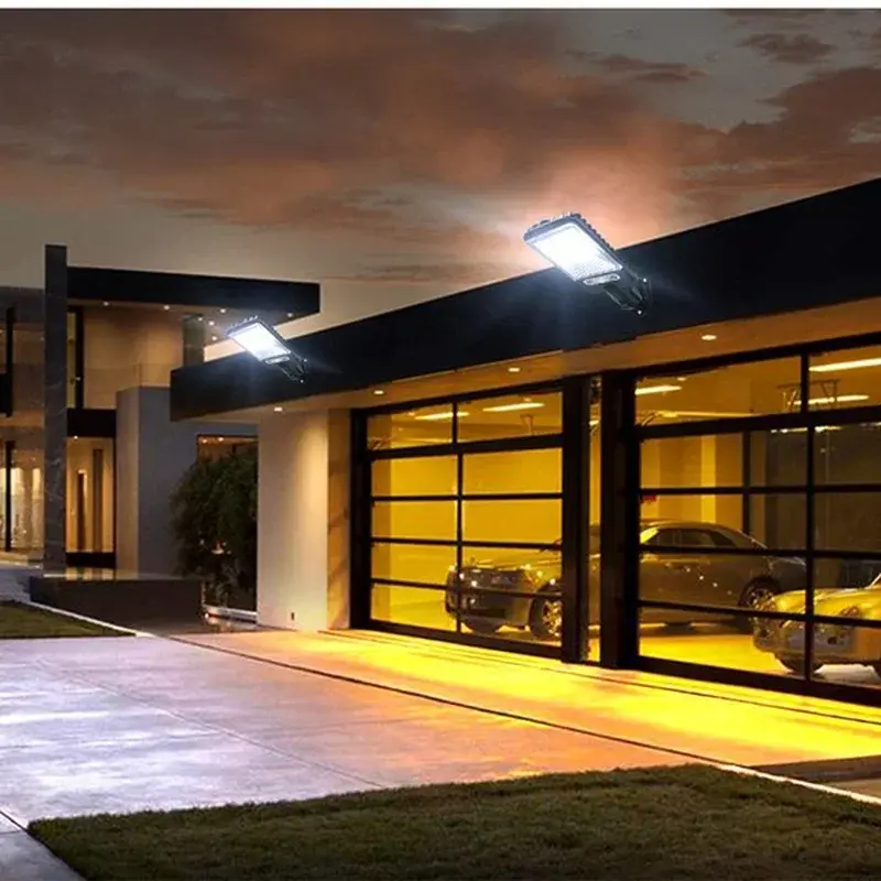 Thumbnail: Powerful LED Solar Outdoor Led Courtyard Wall Lamp Rechargeable Human Body