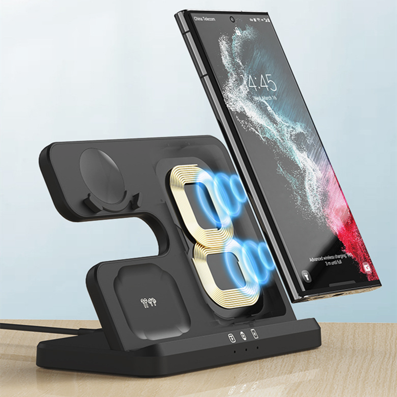 Thumbnail: Wireless Charging Station for Samsung 3 in 1 Charger for Galaxy Watch 5/4/3/Act