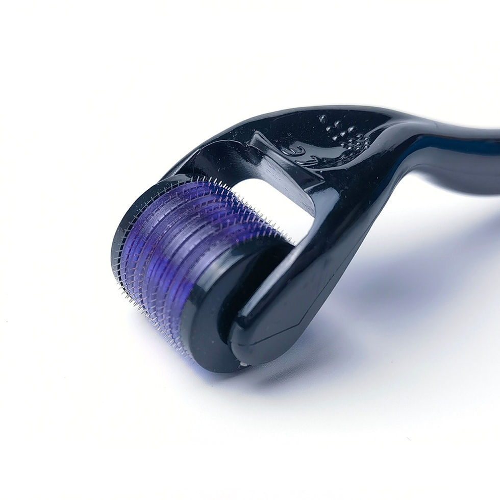 Thumbnail: Micro Needle 540 Roller Derma Roller  Dermaroller Titanium Hair Regrowth Beard 