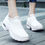 Thumbnail: Women Shoes Chunky Sneakers Women White Shoes Breathable Casual Vulcanized 