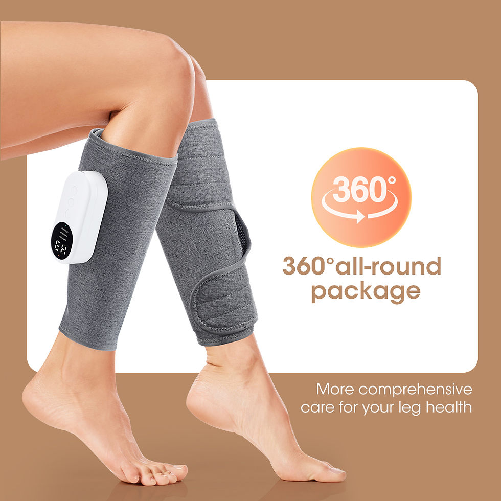 Thumbnail: Calf Massager Portable Leg Massager with Compression Heat for Women Men Kneadin