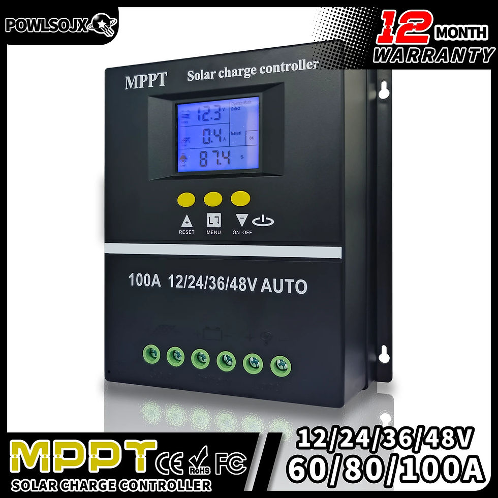 Thumbnail: POWLSOJX MPPT Lead Acid Lithium Batteries 36V/48V Solar Charge Controller