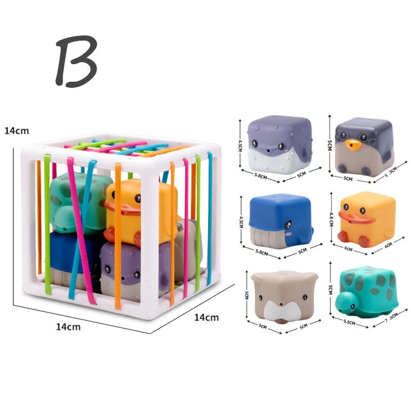 Thumbnail: Baby Shape Sorting Toys Children Montessori Educational Toys Colorful Sensory