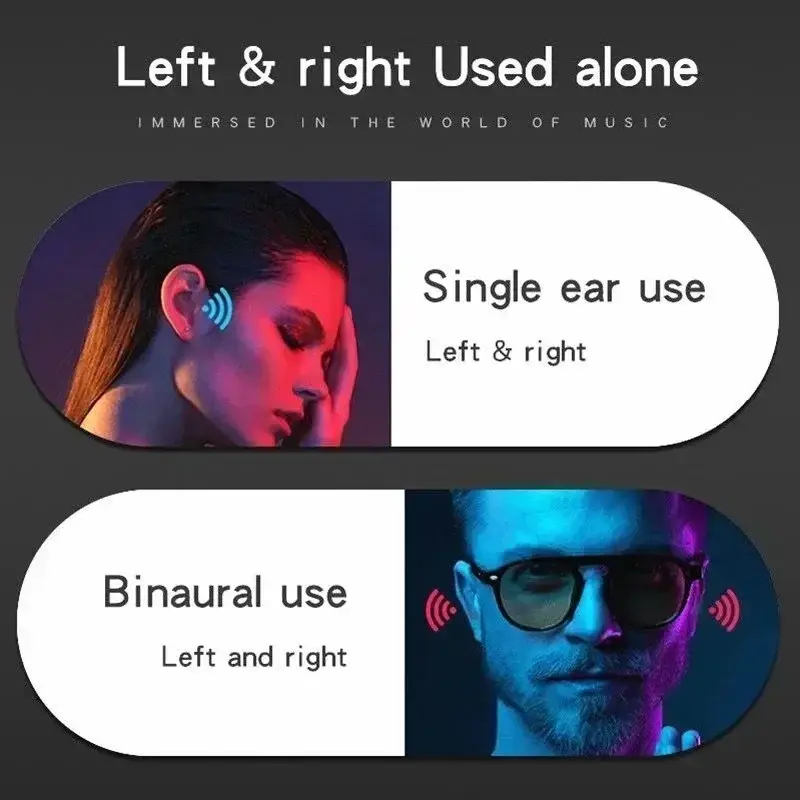 Thumbnail: New Original T75 Bone Conduction Wireless Bluetooth 5.3 Headphones Sports 