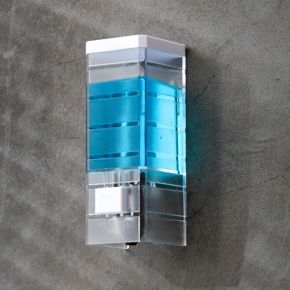 250ml Manual Soap Dispenser Transparent Wall-mounted Bathroom Sanitizer Shampoo