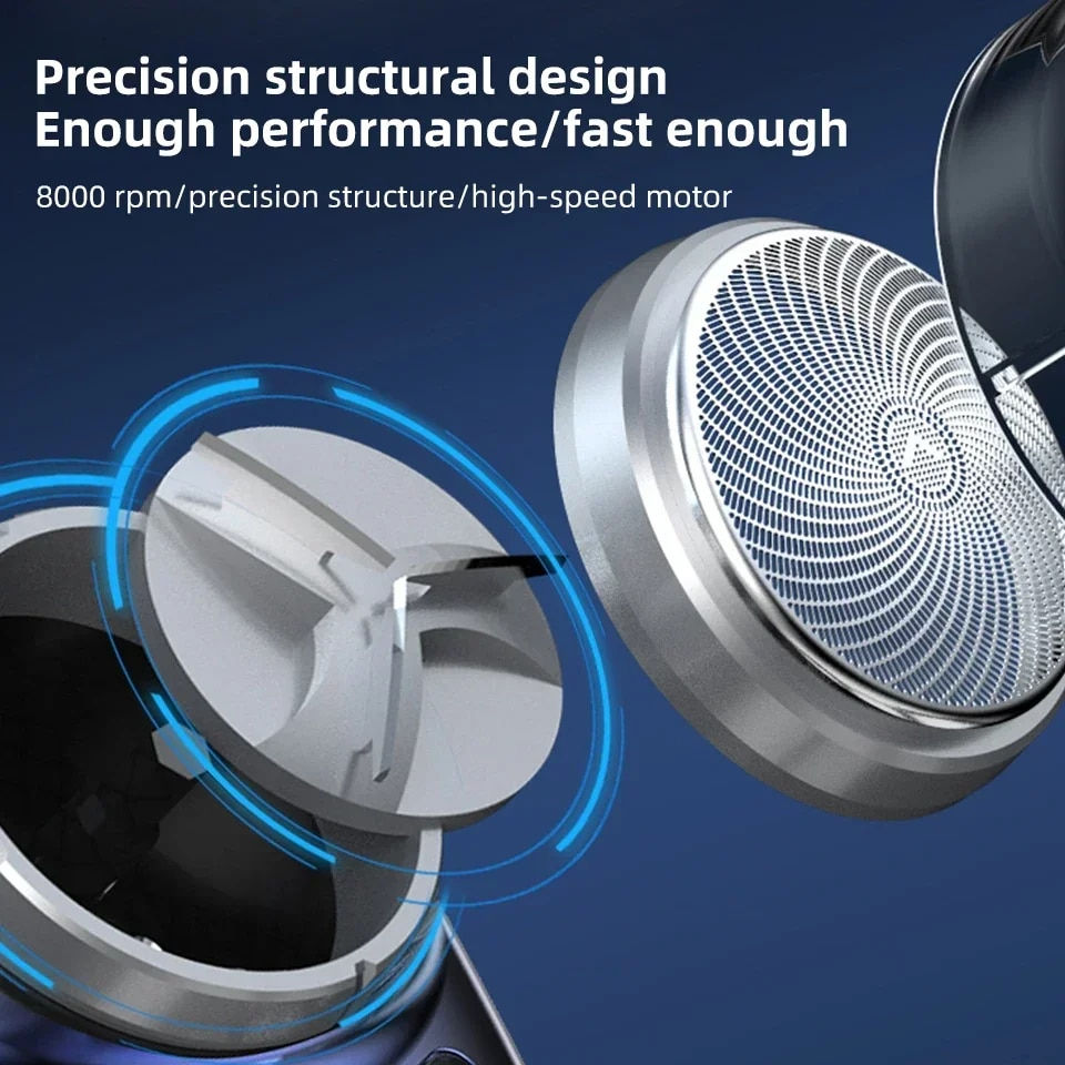 Thumbnail: Mini Portable Electric Shave Razor Beard Trimmer Shaver Men's Razor 