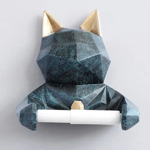 Thumbnail: animal tissue box Statue Figurine Hanging toilet paper holder Washroom Wall 