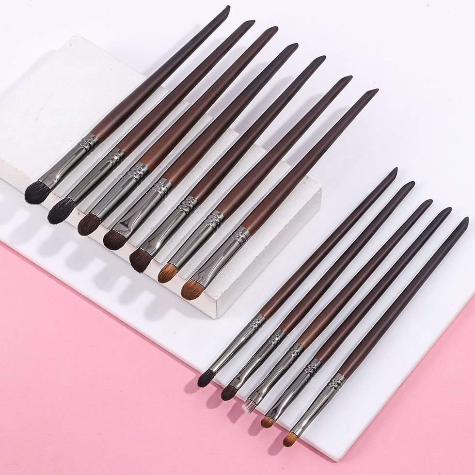 Thumbnail: OVW 9/12pcs Panceau Maquillage Eye Natural Hair Makeup Brushes Set Kit Cosmetic 