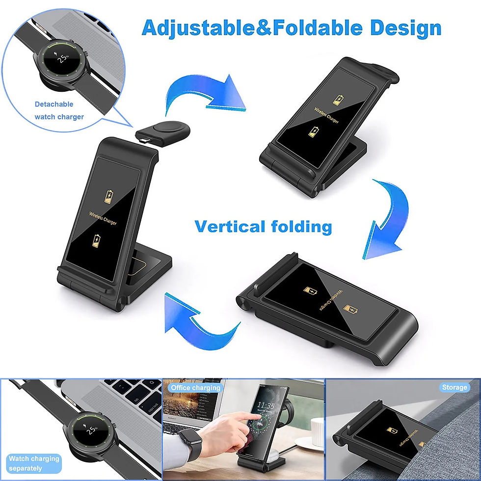 Thumbnail: 25W Wireless Charging Station for Samsung Galaxy S22 Ultra/Z Fold 4/Z Flip 