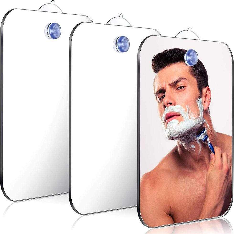 Thumbnail: 1pcs Acrylic Mirror With Wall Suction Shower Mirror For Man Shaving Women 