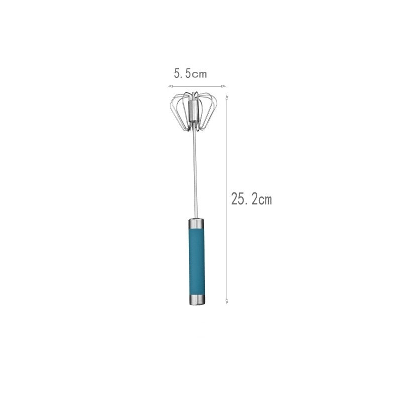 Thumbnail: Hand Pressure Semi-automatic Egg Beater Stainless Steel Kitchen Accessories 