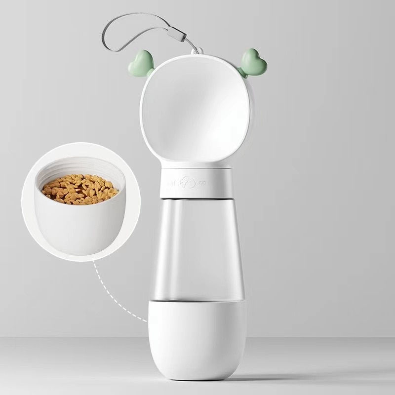 Thumbnail: Portable Dog Water Bottle Food and Water Container For Dog Pets Feeder Bowl 