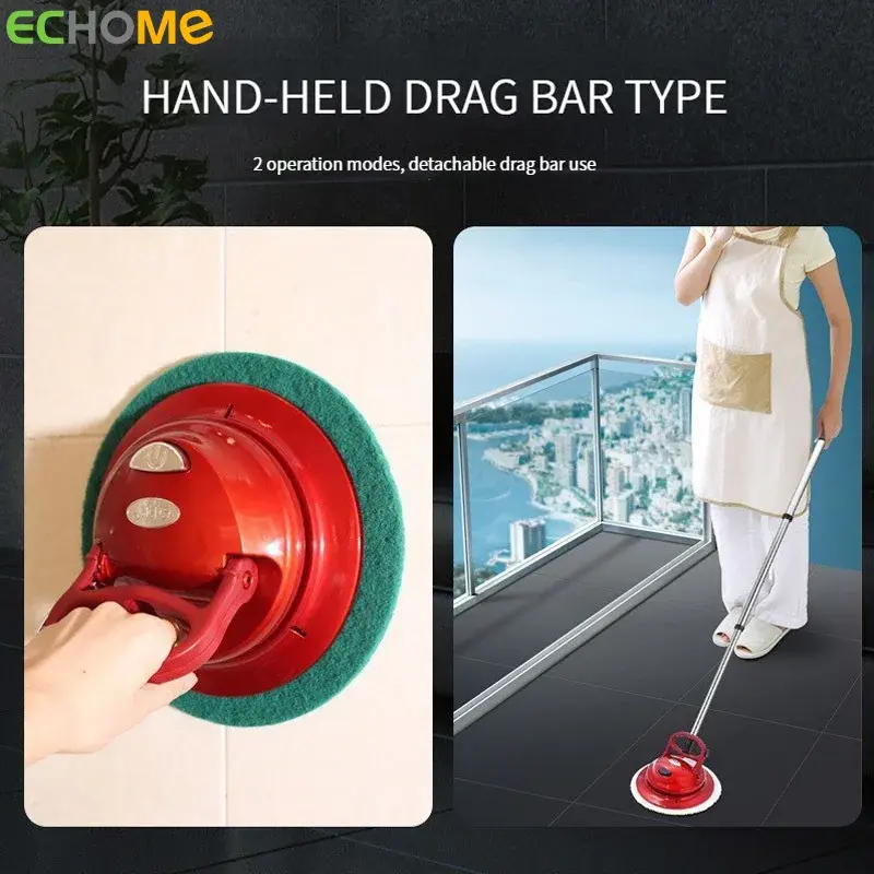 Thumbnail: Wireless Electric Mop Set with Light USB Charge Automatic Floor Cleaning Machine
