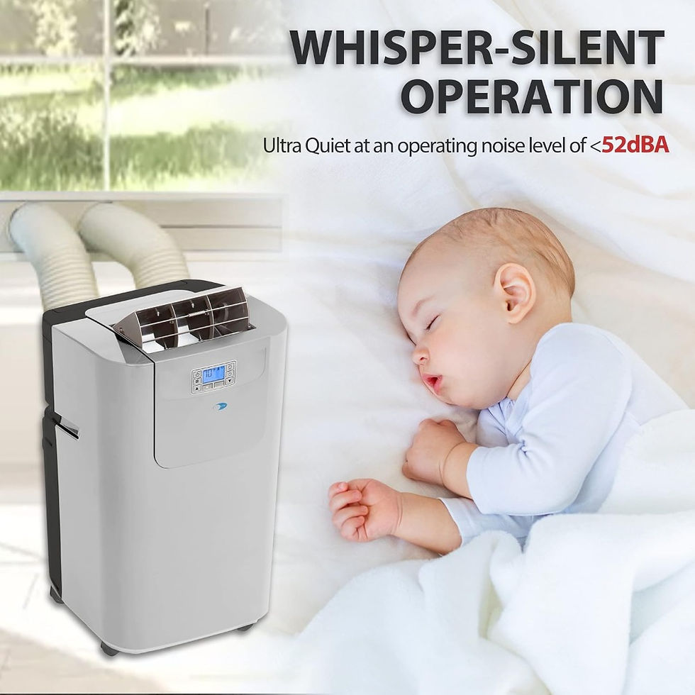 Thumbnail: 12,000 (7,000 BTU SACC) Elite Dual Hose Portable Air Conditioner Dehumidifier