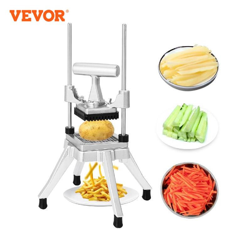 Thumbnail: VEVOR Commercial Vegetable Chopper 6mm 10mm Home Fruit Dicer Potato Tomato Food 