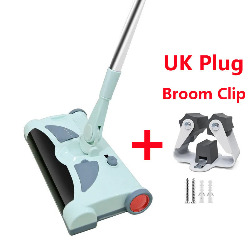 Thumbnail: Electric Floor Sweeper Cordless Vacuum Broom Hand Push Carpet Sweeper