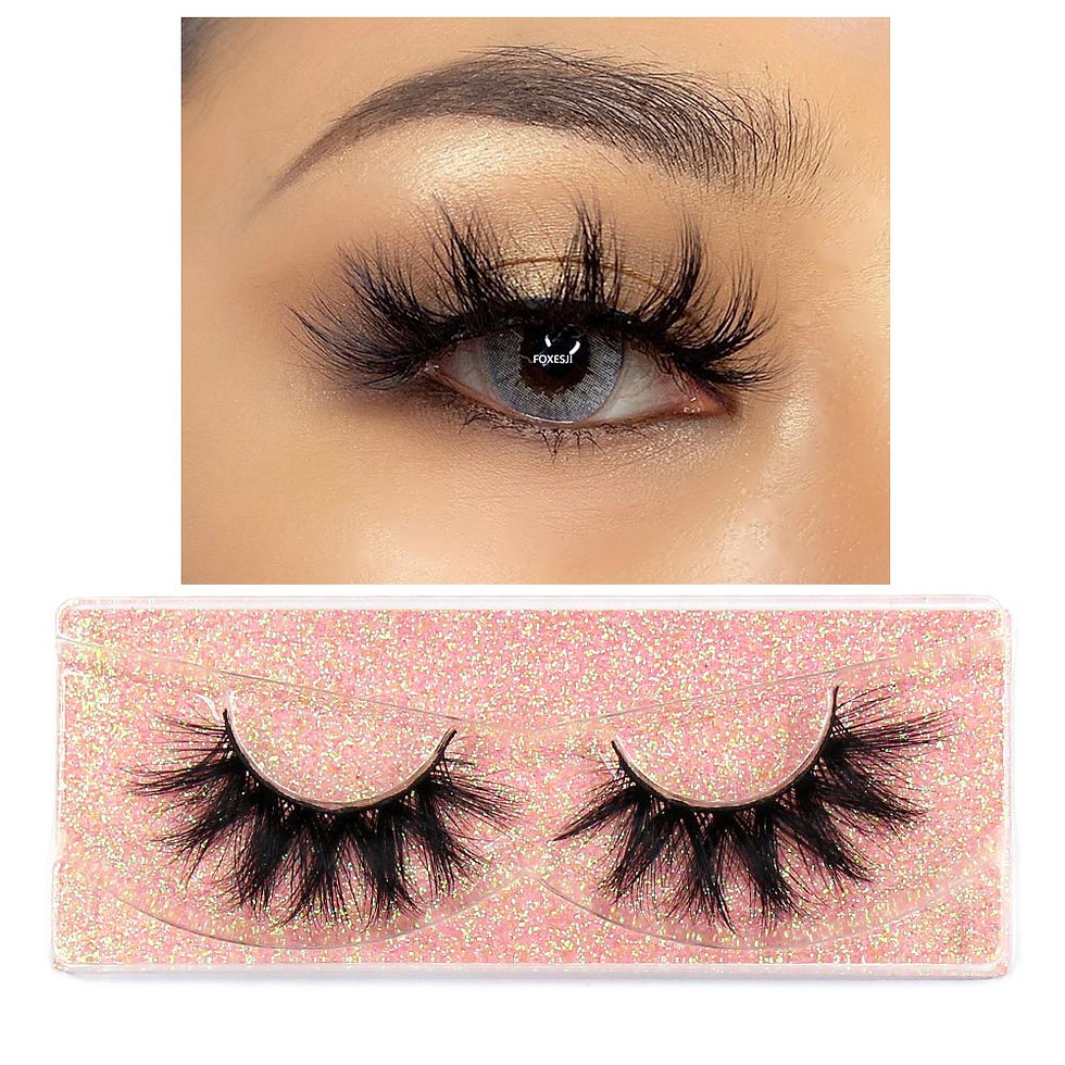 Thumbnail: FOXESJI Mink Lashes Eyelashes Fluffy Natural Soft Cross False Eyelashes 