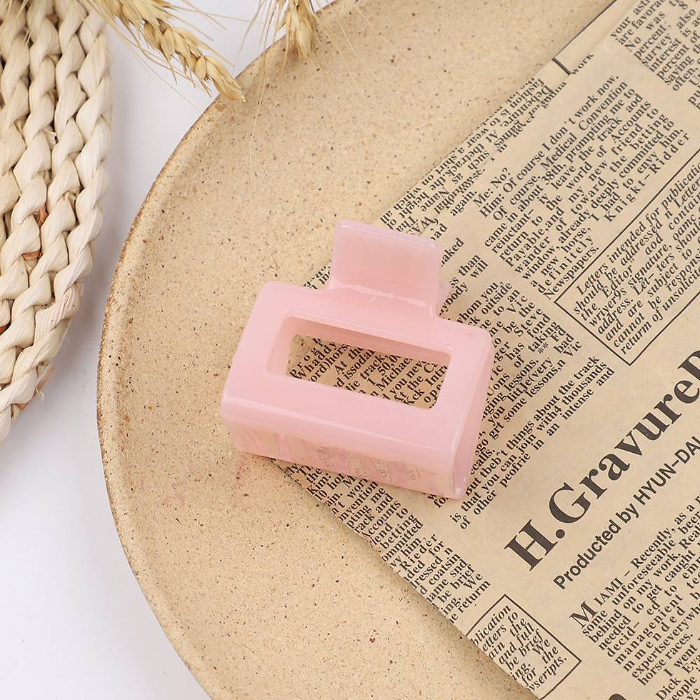 Thumbnail: 1Piece Square Acetate Acrylic INS Korean Hair Clips