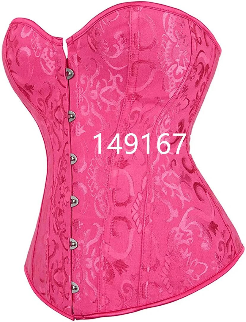 Thumbnail: Corsets and Bustiers for Women Top Christmas Sexy Corselet Satin Overbust