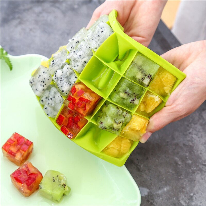 Thumbnail: 24 Grid Ice Cube Mold Silicone Ice Cube Tray Square Ice Tray Mould Easy Release