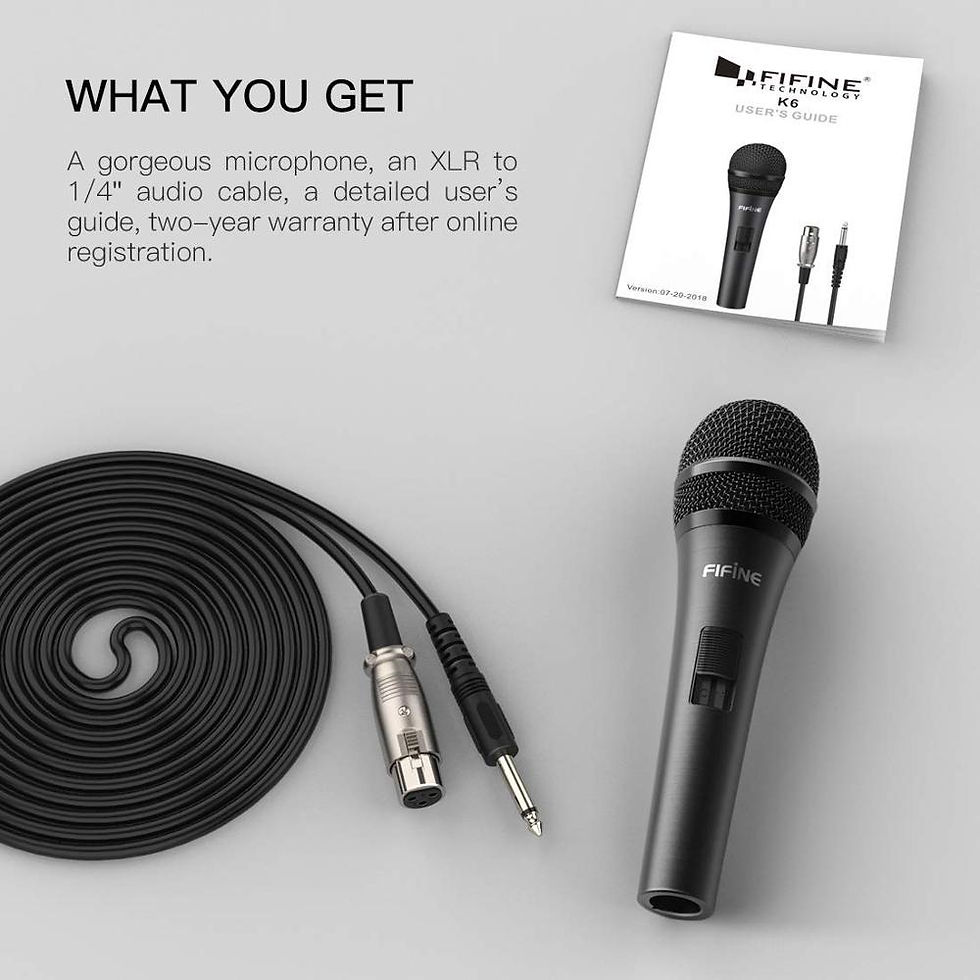 Thumbnail: Fifine Dynamic Microphone for Speaker Vocal Microphone for Karaoke 