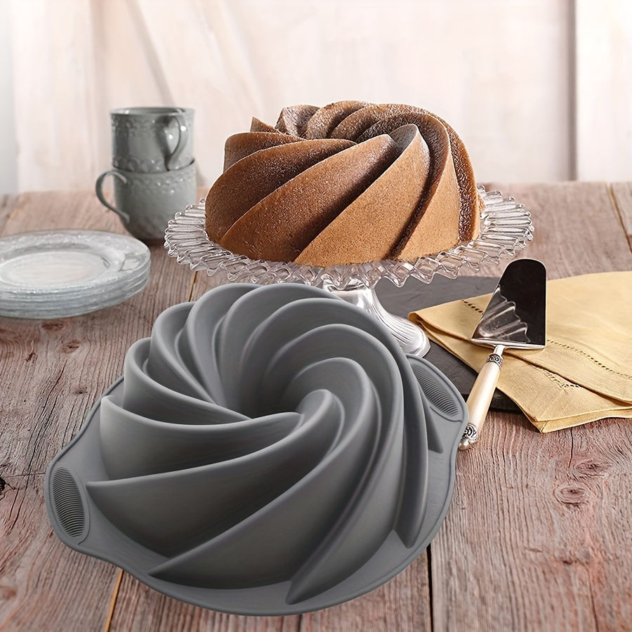 Thumbnail: High quality silicone cyclone cake mold High temperature resistant household 
