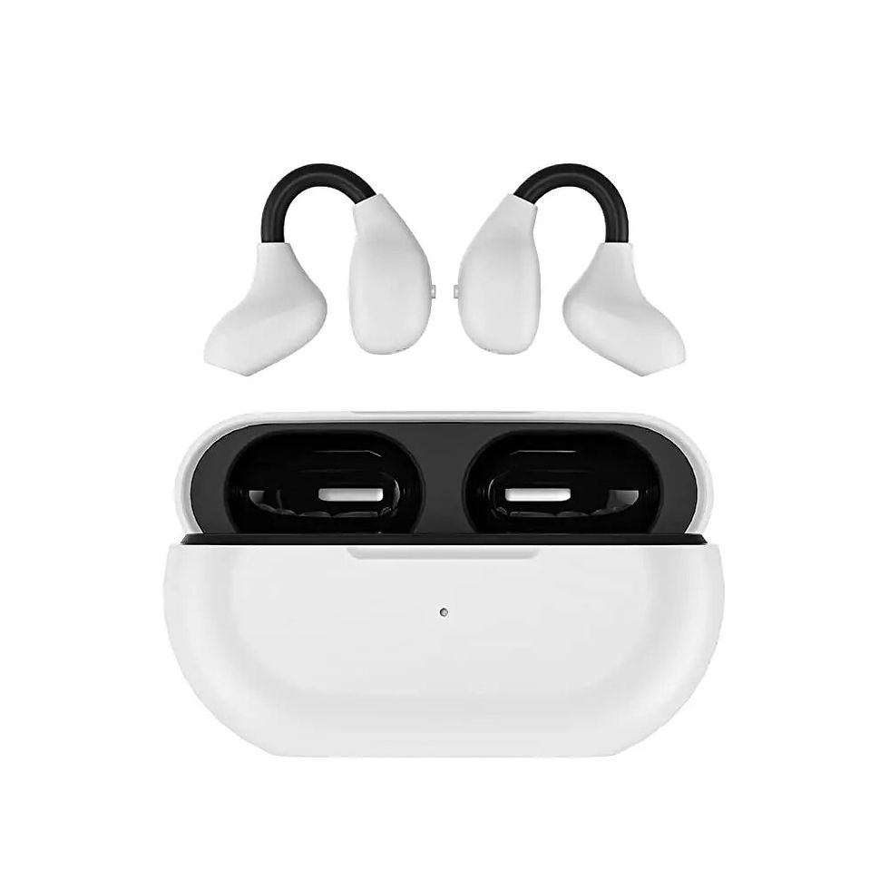 Thumbnail: Clip On Headphones Wireless Open Ear Earbuds Bone Conduction Bone Conductor 