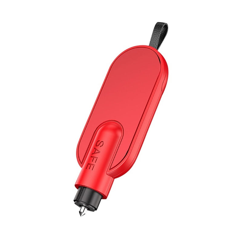 Thumbnail: Vehicle Escape Hammer Car Safety Hammer Portable Glass Smasher with Belt Cutter 