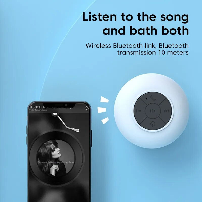 Thumbnail: Waterproof bluetooth speaker Sound box for Shower Bathroom Portable Wireless