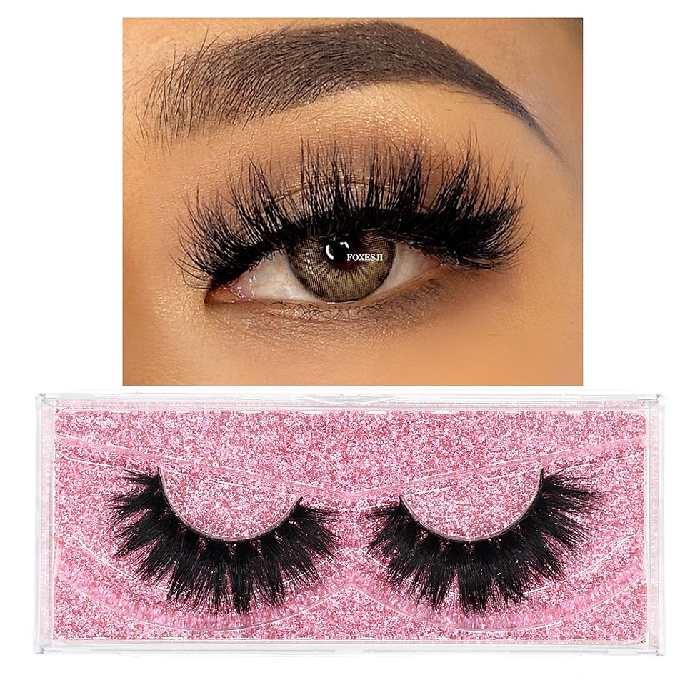 Thumbnail: FOXESJI Mink Lashes Eyelashes Fluffy Natural Soft Cross False Eyelashes 