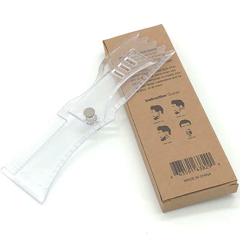 Men's Beard Shaping Tool Trimming Shaper Template Comb Styling Template 