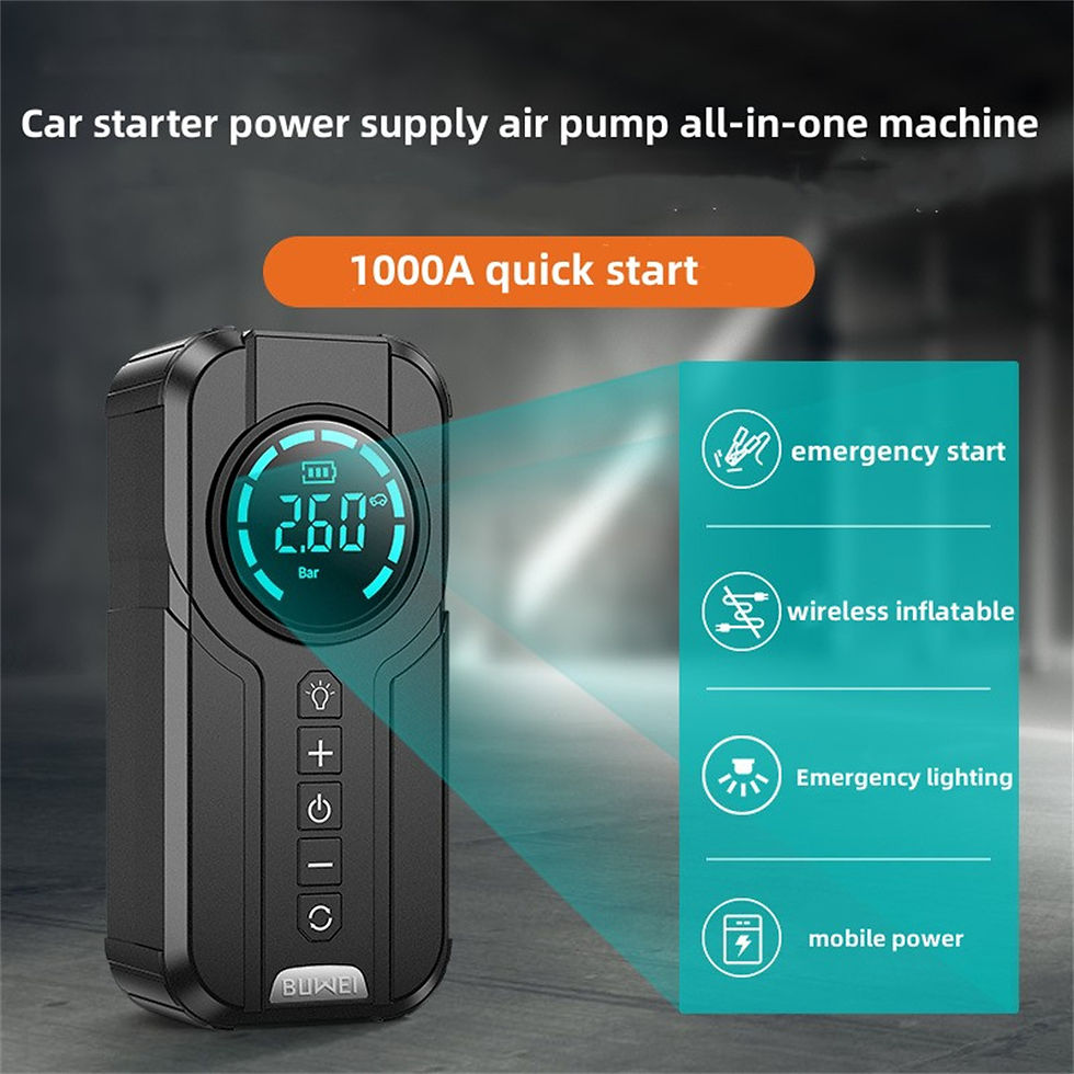 Thumbnail: 4 In 1 Car Jump Starter Air Pump Power Bank Lighting Portable Air Compressor 