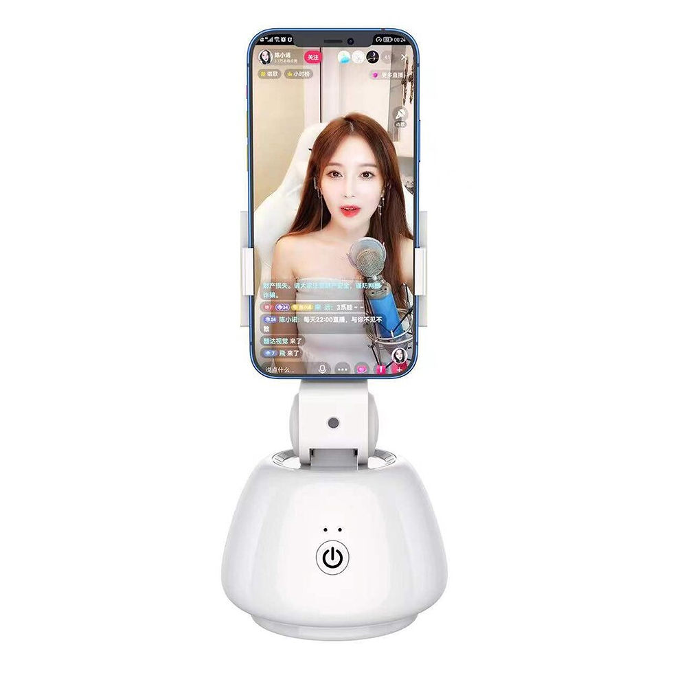 Thumbnail: AI Smart Shooting Selfie Stick 360° Rotation Auto Face Tracking Camera 